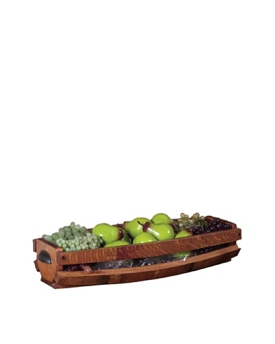 2 Day Designs Barrel Stave Table Basket