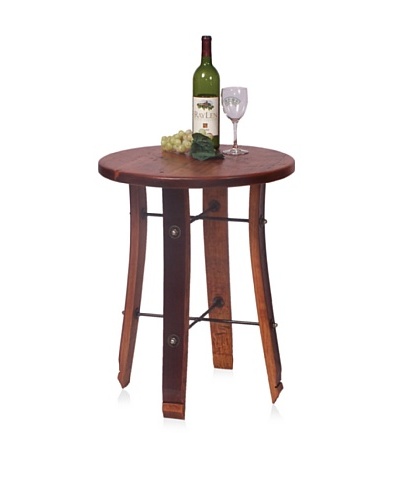 2 Day Designs Round Stave End Table