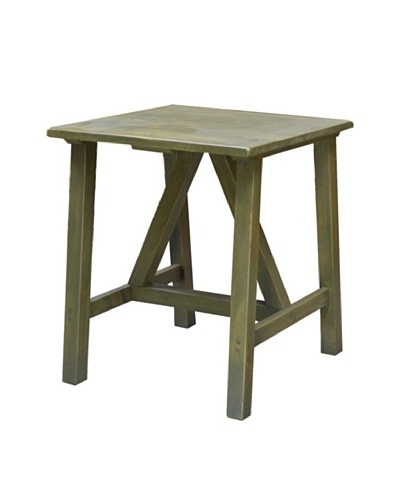 2 Day Designs Pine Creek End Table, Fern