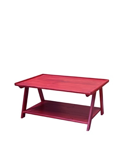 2 Day Designs Ladder Cocktail Table, Rouge
