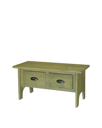 2 Day Designs Vermont Foyer Bench, Fern