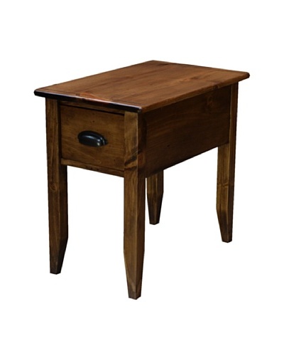 2 Day Designs Jefferson Side Table, Caramel