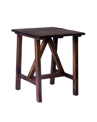 2 Day Designs Pine Creek End Table, Caramel