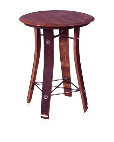 2 Day Designs Barrel Top Side Table