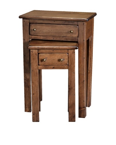 2 Day Designs Nesting Tables, Caramel