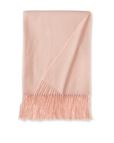 a & R Cashmere Waterweave Cashmere Throw, Baby Pink, 50″ x 65″