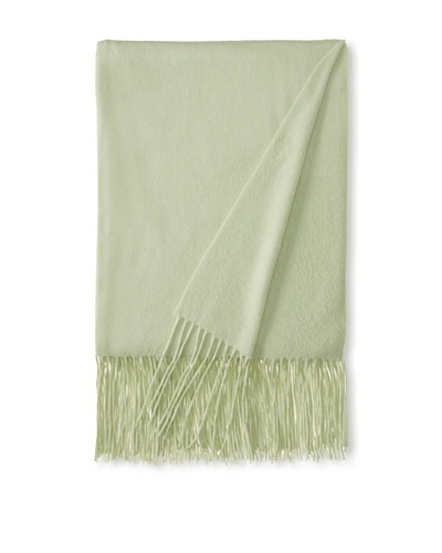 a & R Cashmere Waterweave Cashmere Throw, Sea Foam Green, 50″ x 65″