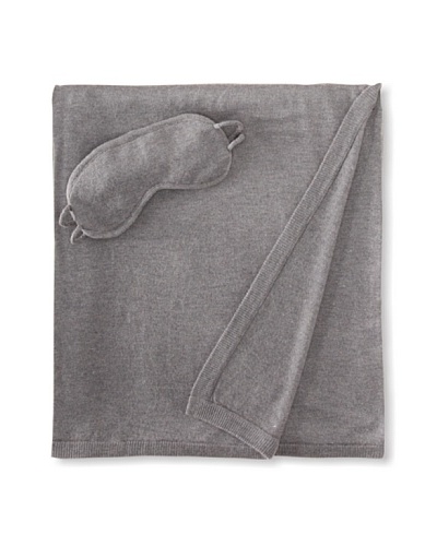 a & R Cashmere Wool-Blend Travel Set, Heather Grey