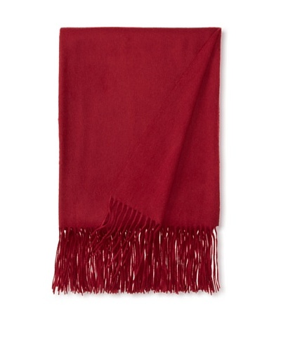 a & R Cashmere Waterweave Cashmere Throw, Claret, 50 x 65