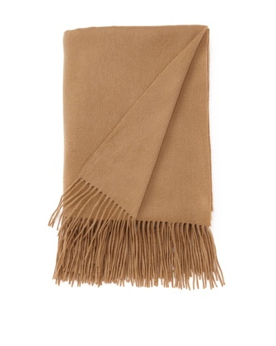 a & R Cashmere Waterweave Cashmere Throw, Camel, 50 x 65