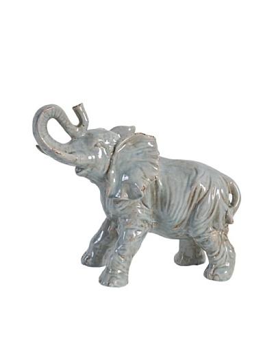 A&B Home Ceramic Elephant, Gray