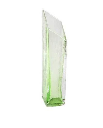 Abby Modell Square Vase With Angle Top, GreenAs You See