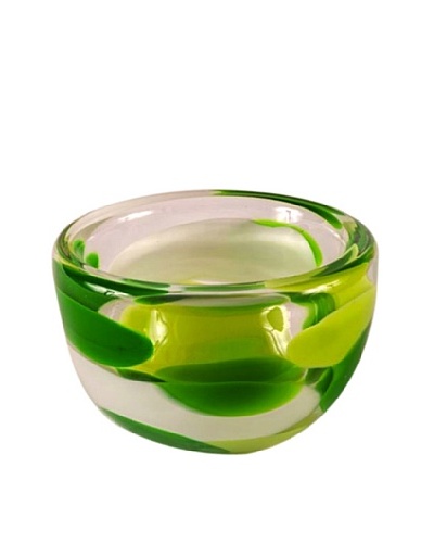 Abby Modell Swirl Bowl, Green