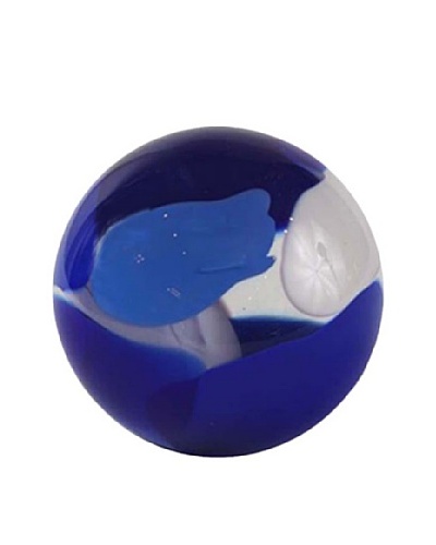 Abby Modell Small Paper Weight, Cobalt Blue Swirl