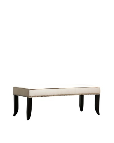 Abbyson Living Karington Bench, Cream