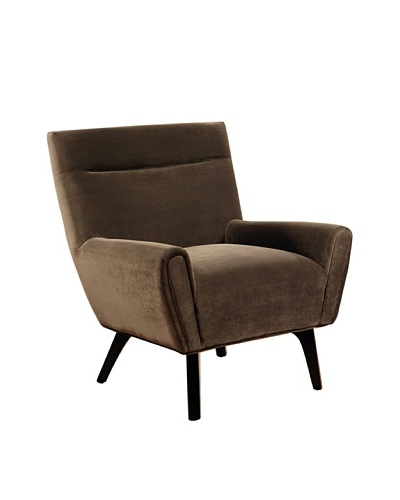 Abbyson Living Marquee Microsuede Armchair, Dark Brown