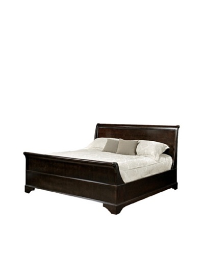 Abbyson Living Capriva Sleigh King-Size Bed, Dark Truffle