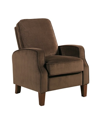 Abbyson Living Camden Push-Back Recliner, Dark Brown