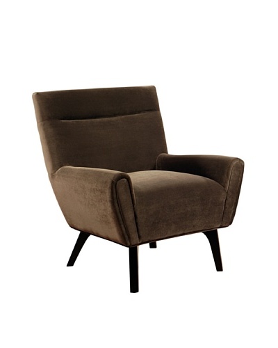 Abbyson Living Marquis Microsuede Armchair, Dark Brown