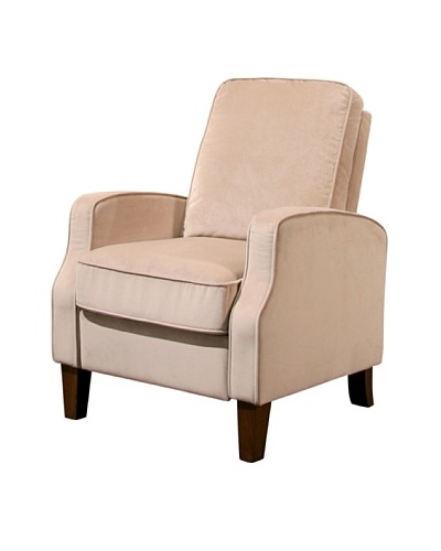Abbyson Living Snapper Microsuede Pushback Recliner, Beige