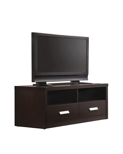 Abbyson Living Metro TV/Media Stand, Dark Brown