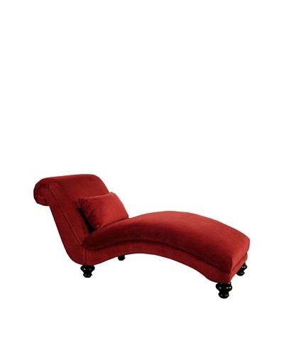 Abbyson Living Harbor Chaise, Red