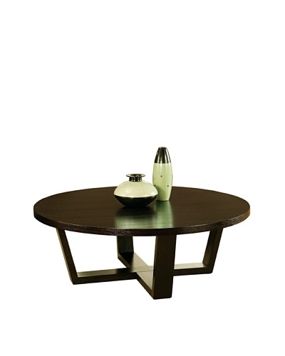 Abbyson Living Heritage Round Espresso Coffee Table