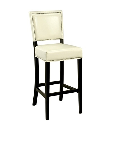 Abbyson Living Napa Bicast Leather Bar Stool, WhiteAs You See