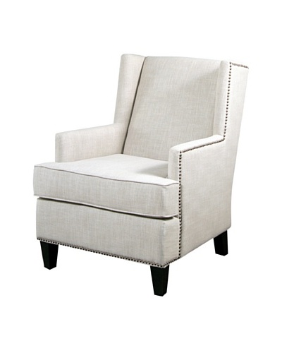 Abbyson Living Morrena Nailhead Trim Armchair, Natural