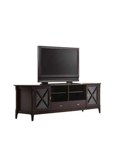 Abbyson Living Mirage Entertainment Center, Dark Brown