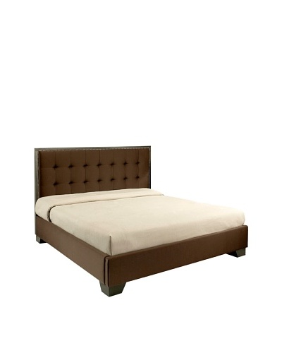 Abbyson Living Blissim Queen Platform Bed, Dark Truffle