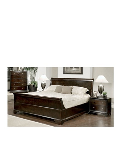 Abbyson Living Capriva 4-Piece Sleigh Bedroom Set