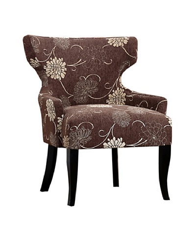 Abbyson Living Hyder Fabric Lounge Chair, Rich Mocha/Hazel