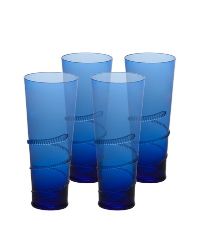 Abigail’s Set of 4 Lion’s Head 12-Oz. Tumblers, Cobalt