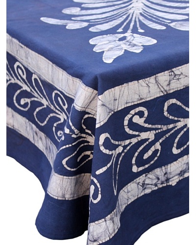 Abigail’s Tahiti Tablecloth, Blue/White, 60″ x 60″