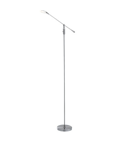 Adesso Omega Floor Lamp, Satin SteelAs You See