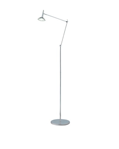 Adesso Radar Floor Lamp, Chrome