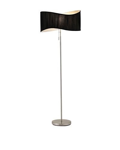 Adesso Symphony Floor Lamp, Satin Steel