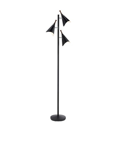 Adesso Draper Tree Lamp, Matte Black