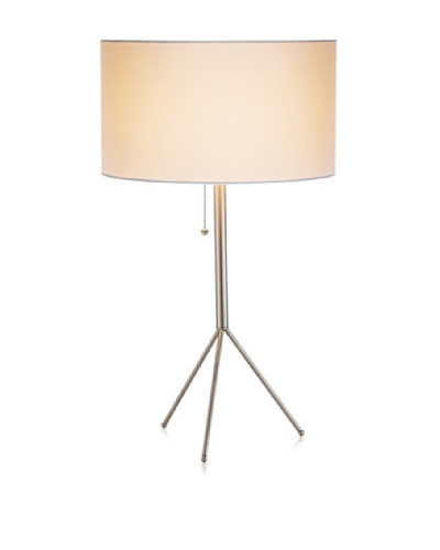 Adesso Tempo Table Lamp, Satin Steel