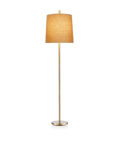 Adesso Jayne Floor Lamp, Satin Steel