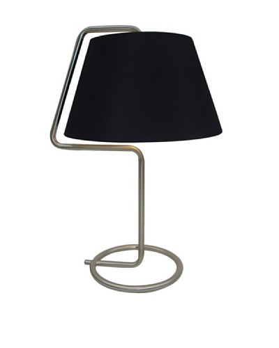Adesso Thin Steel Desk Lamp, Black