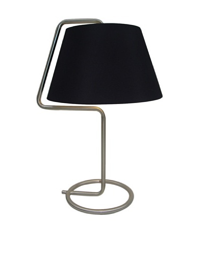 Adesso Thin Steel Desk Lamp, Black