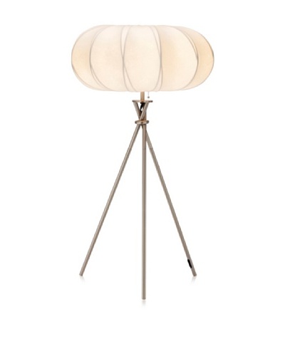 Adesso Cloud Table Lamp, Satin Steel