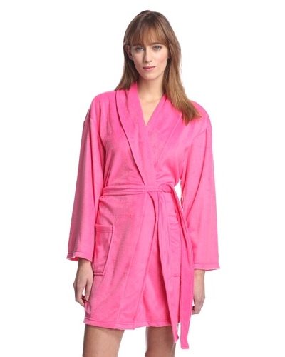 Aegean Apparel Women's Solid Minky Robe