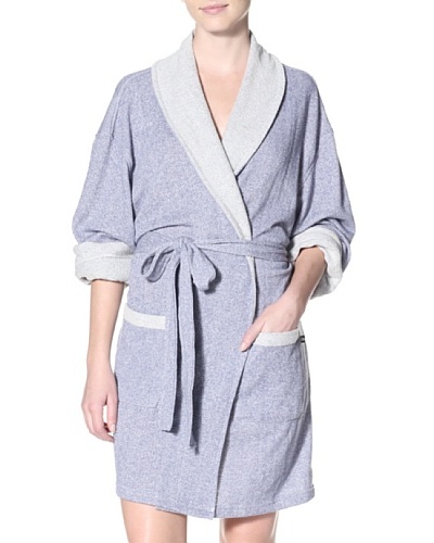 Aegean Apparel Women’s Sweatshirt Robe, Heather Grey