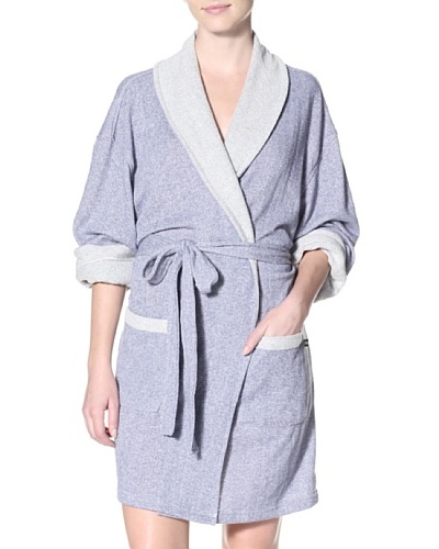 Aegean Apparel Women's Sweatshirt Robe, Heather Grey