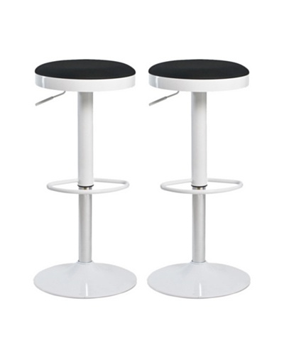 Aeon Furniture Set of 2 Carrie Stools, Black