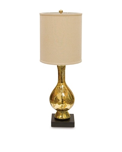 Candice Olson Lighting Aurora Antique Glass Table Lamp [Gold/White]