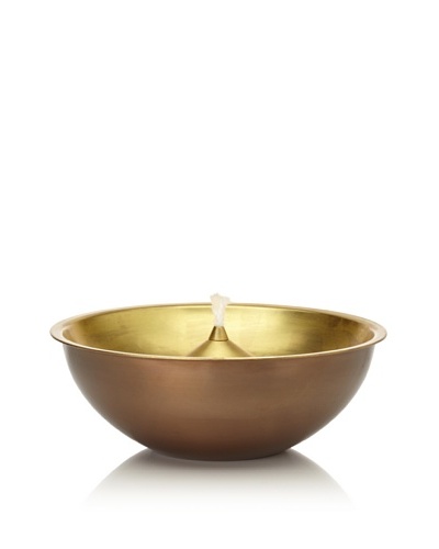 AKMD 24-karat Gold Leaf Lau Diya Large Oil Lamp